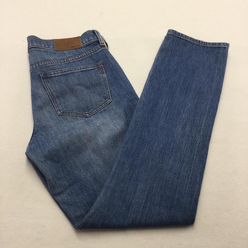 Madewell The Slim Boyjean Jeans Womens 24 Blue Medium Wash Boyfriend Stretch